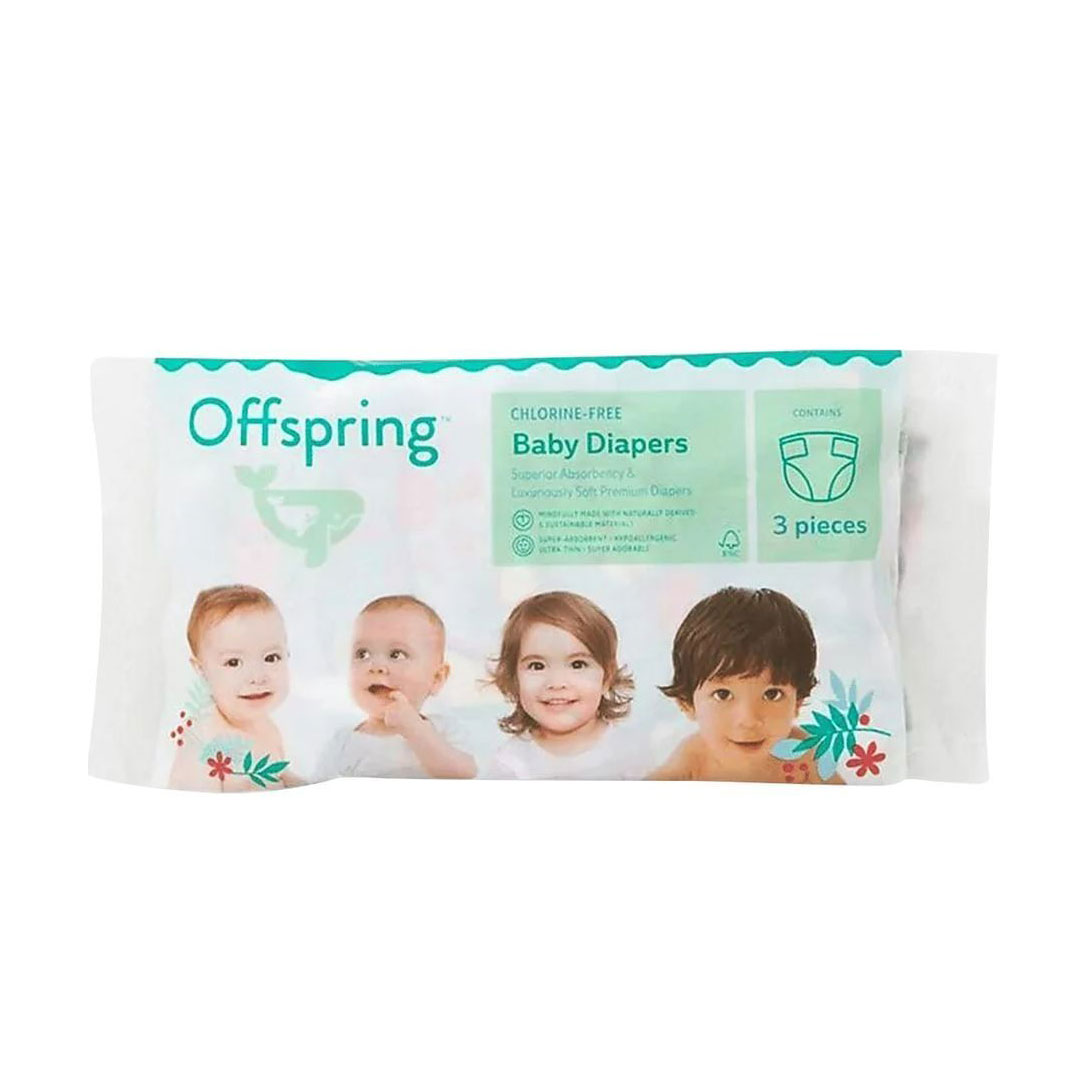 Підгузки Offspring розмір NB (до 4 кг), 3 шт